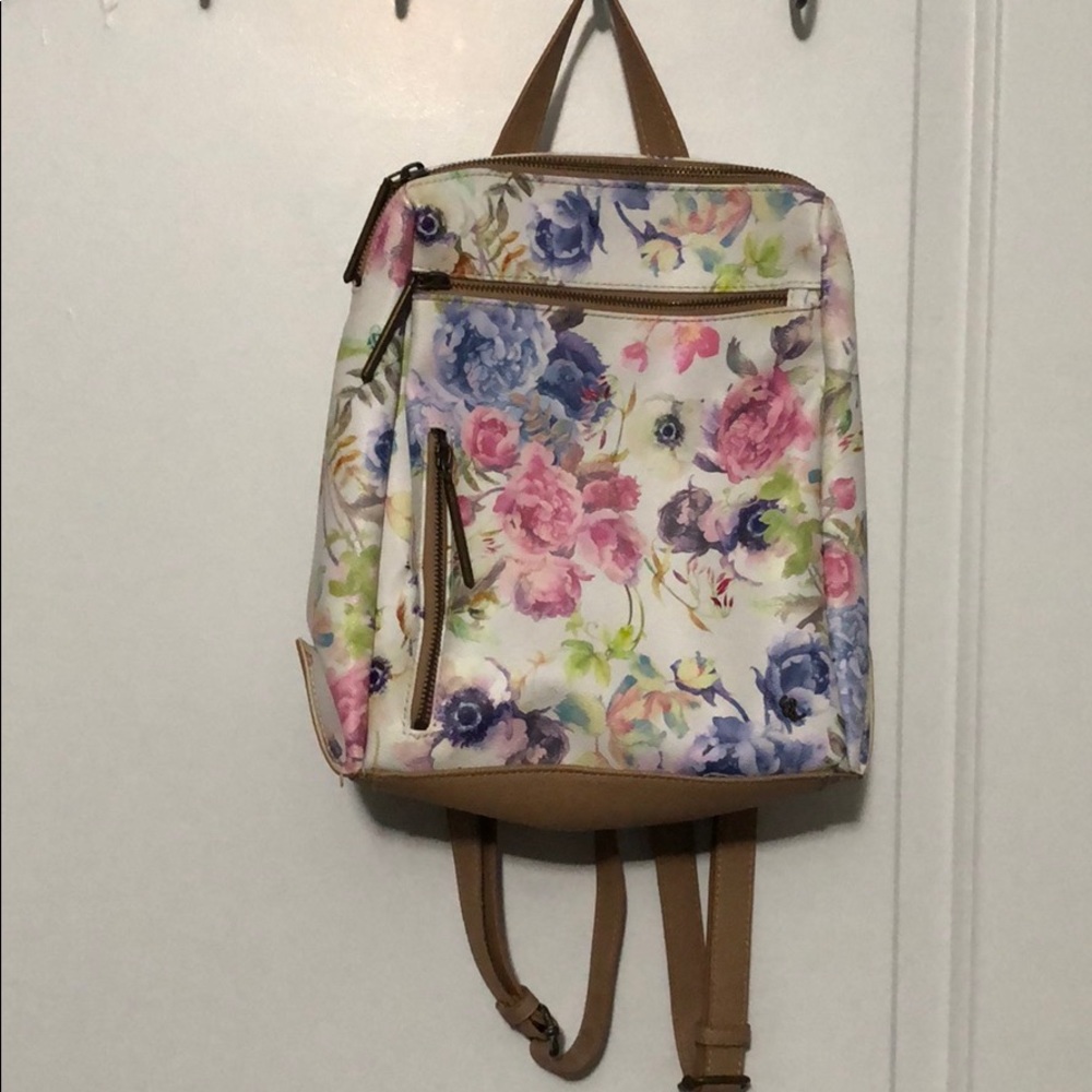 Elliot Lucca Olvera printed /flower 🌸backpack 🎒